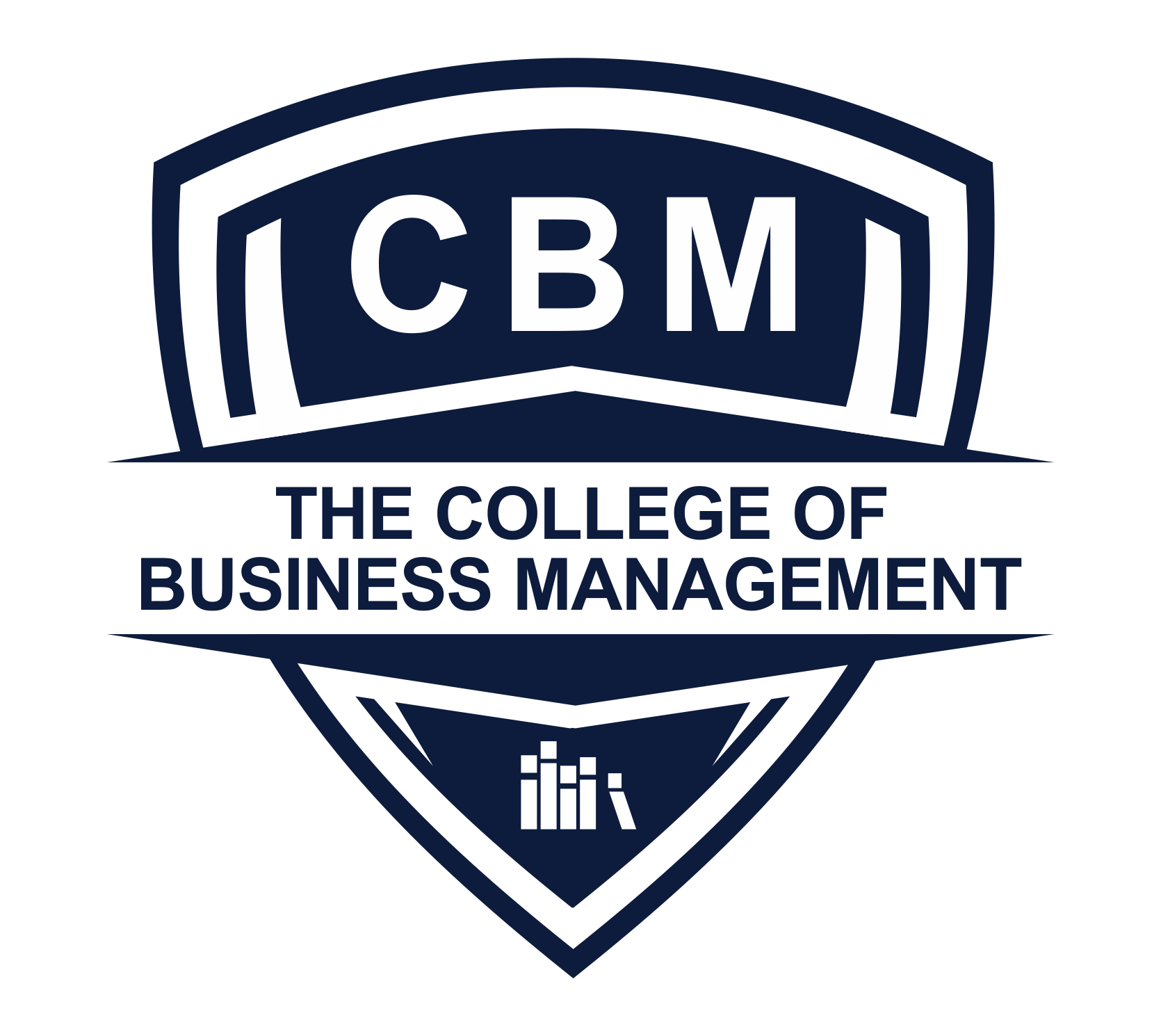 The College of Business Management (CBM) logo